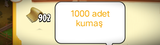 1000 adet kumaş 