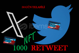 1000 ADET NFT RETWEET (30 GÜN TELAFİLİ)