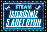⭐ (1.000 Adet Oyun) 5 Adet Oyun + Garanti ⭐