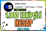 ⚡1.000 Adet Takipçili İnstagram Hesabı HIZLI ⚡