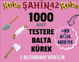 ✅1000 ADET TESTERE-BALTA-KÜREK+89 AĞIL✅ 