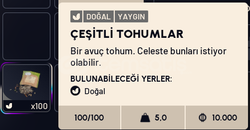 1000 ADET TOHUM 