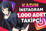 ⭐ 1.000 Adet Türk Kadın Takipçi İnstagram