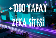 1000 Adet Yapay Zekâ Sitesi OTO TESLİM