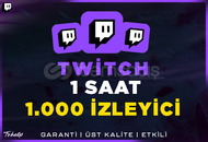 1.000 Aktif İzleyici | 1 Saat -60DK | Garanti