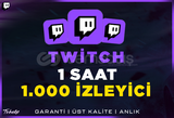 1.000 Aktif İzleyici | 1 Saat -60DK | Garanti