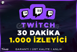 1.000 Aktif İzleyici | 30 Dakika | Garanti | #1