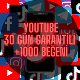 +1000 Beğeni 30 Gün garantili 