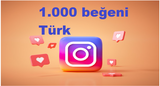 %100 Türk 1000 beğeni instagram