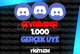 +1.000 Çevrimdışı Discord Üye [Garantili]