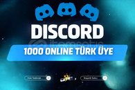 ⭐1000 Discord 7/24 Aktif Türk Üye -⭐