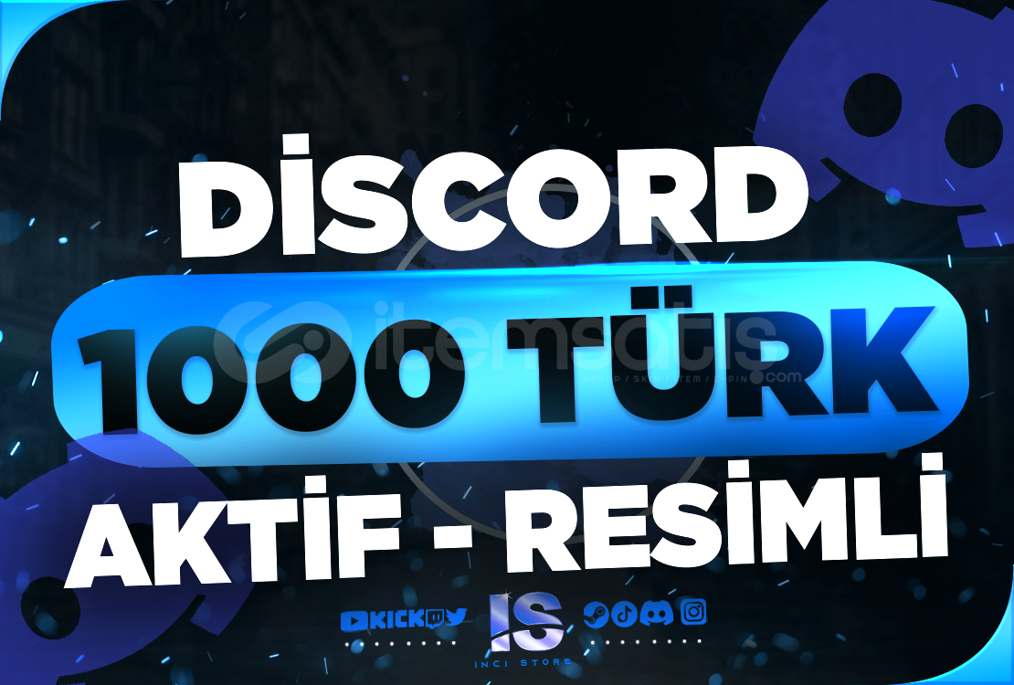 ⭐1000 Discord 7/24 Aktif Türk Üye - RESİMLİ⭐ ⭐1000 Discord 7/24 Aktif Türk Üye - RESİMLİ⭐