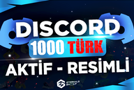 1000 Discord 7/24 Aktif Türk Üye - RESİMLİ
