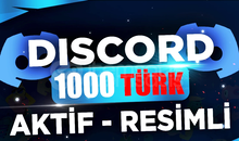 ⭐1000 Discord 7/24 Aktif Türk Üye - RESİMLİ⭐
