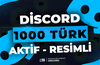 1000 Discord 7/24 Aktif Türk Üye - RESİMLİ