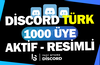 1000 Discord 7/24 Aktif Üye - RESİMLİ