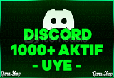 1000 Discord 7/24 Aktif Üye Türk - Kaliteli