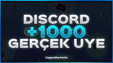 +1000 Discord Gerçek Üye