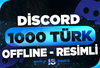 ⭐1000 Discord Offline Türk Üye - RESİMLİ⭐