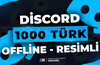 ⭐1000 Discord Offline Türk Üye - RESİMLİ⭐