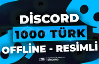 ⭐1000 Discord Offline Türk Üye - RESİMLİ⭐