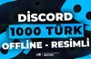 ⭐1000 Discord Offline Türk Üye - RESİMLİ⭐
