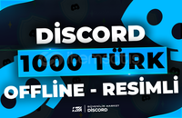 ⭐1000 Discord Offline Türk Üye - RESİMLİ⭐ ⭐1000 Discord Offline Türk Üye - RESİMLİ⭐