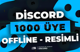 ⭐1000 Discord Offline Türk Üye - RESİMLİ⭐