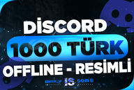 ⭐1000 Discord Offline Türk Üye - RESİMLİ⭐