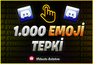 1000 ⭐️EMOJİ TIKLATMA / TEPKİ / REACT⭐️