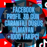 +1000 Facebook Profil 30 Gün Garantili 