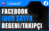 Facebook 1000 Sayfa Beğeni+Takipçi