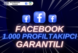 1.000 Facebook Takipçi |GARANTILI + HIZLI|