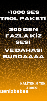 ⭐+1000 Fazla TROL SES PAKETİ ⭐