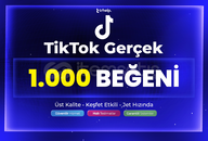 1.000 Gerçek Beğeni | Garantili - TikTok