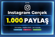 1.000 Gerçek Paylaş | Garantili - Instagram 1.000 Gerçek Paylaş | Garantili - Instagram