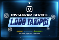 1.000 Gerçek Takipçi | Garantili - Instagram