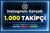 1.000 Gerçek Takipçi | Garantili - Instagram