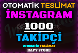 İNSTAGRAM 1000 GERÇEK TAKİPÇİ OTOMATİK TESLİMAT