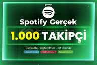 1.000 Gerçek Takipçi | Garantili - Spotify