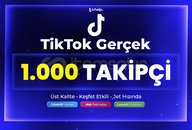 1.000 Gerçek Takipçi | Garantili - TikTok