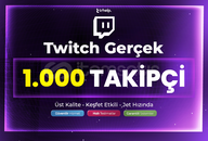 1.000 Gerçek Takipçi | Garantili - Twitch