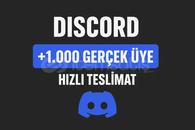 1000 GERÇEK ÜYE DİSCORD (SUNUCUNUZA)