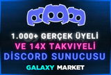 1.000 Gerçek Üye Ve 14x Boostlu Discord Sunucu