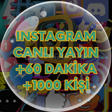 +1000 İnstagram +60 Dk canlı yayın izleyici