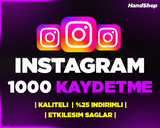 ⭐[GARANTİLİ] 1000 INSTAGRAM GERÇEK KAYDETME⭐