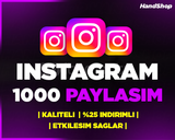 ⭐[GARANTİLİ] 1000 INSTAGRAM GERÇEK PAYLAŞIM⭐