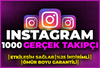 ⭐[GARANTİLİ] 1000 INSTAGRAM GERÇEK TAKİPÇİ⭐