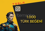 1.000 İNSTAGRAM GERÇEK TÜRK BEĞENİ |