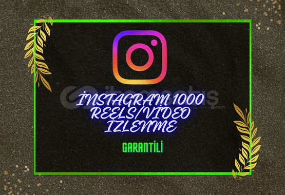 ⚡1.000 İNSTAGRAM İZLENME- GARANTİLİ⚡ ⚡1.000 İNSTAGRAM İZLENME- GARANTİLİ⚡